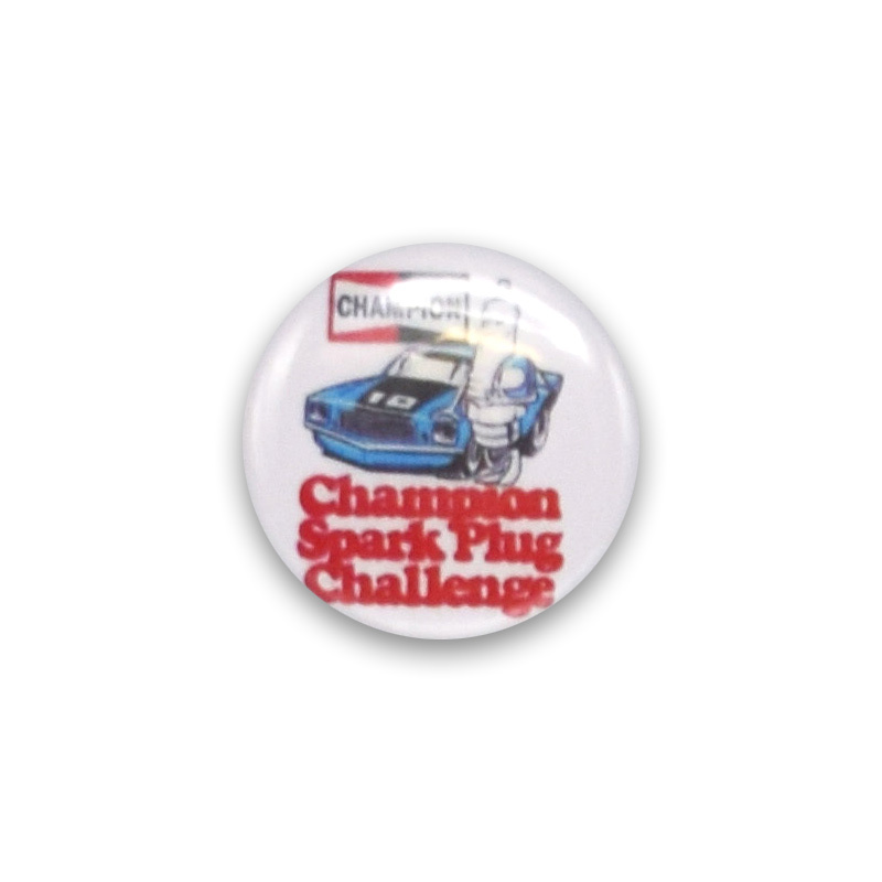 缶バッチ #CB080 CHAMPION CAR チャンピオン/ 缶バッジ 直径3cm アメリカン雑貨拍卖