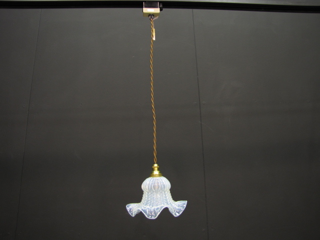 イギリスのアンティークランプシェード/オパールセントガラス/吊り下げ用/天井照明/ペンダントライト/店舗什器/インテリア雑貨/KT-0149-3拍卖