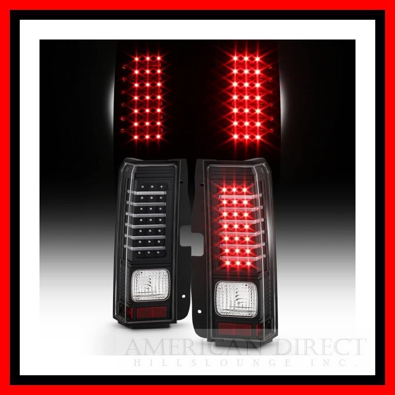 【即納/激レア/ブラック】 06-09y ハマーH3 LED テール ライト ランプ サイド バック リア 黒 カスタム V2 H3 マーカー チューブ マッド拍卖