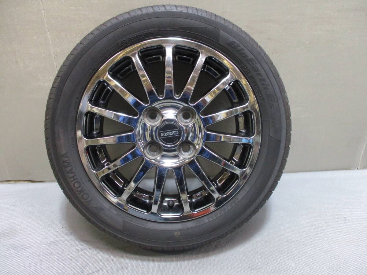 ★☆三菱純正 RAYS ROAR 165/55R14 ヨコハマ ブルーアース バリ山 1本②☆★拍卖
