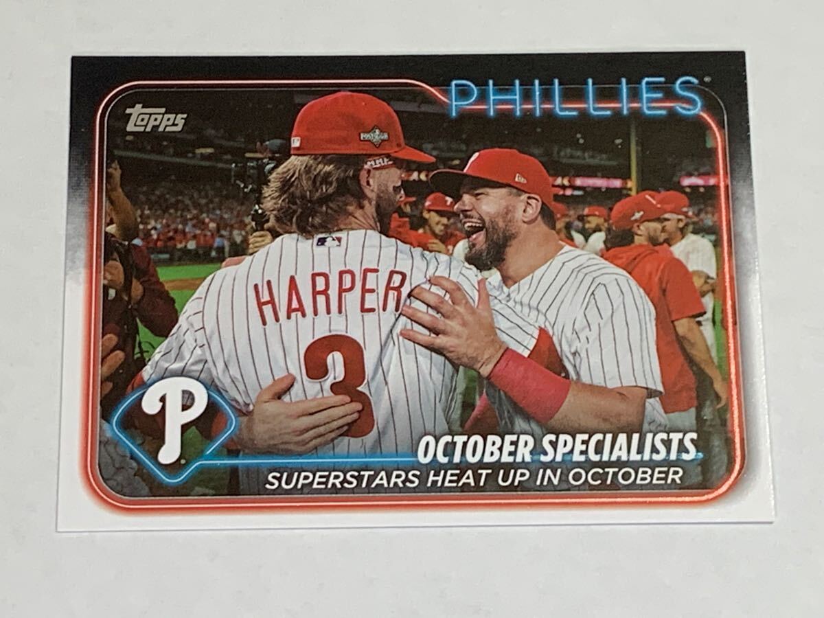 ブライス ハーパー カイル シュワーバー BRYCE HARPER KYLE SCHWARBER 2024 TOPPS SERIES 1 OCTOBER SPECIALISTS #275 PHILLIES 即決拍卖