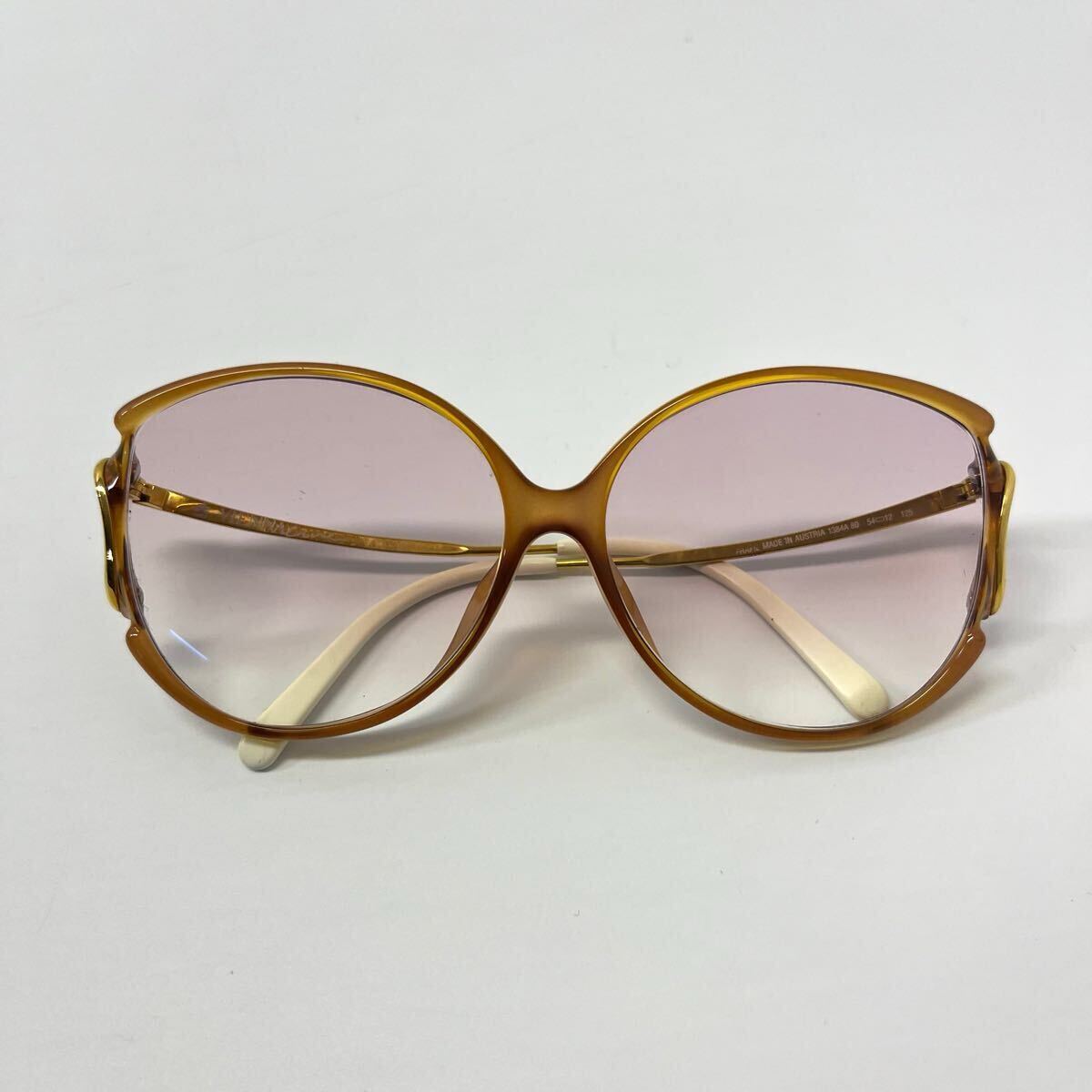 VINTAGE VIENNA Line メガネ 眼鏡 サングラス オーストリア製 1384A 度入り レトロ ヴィンナライン 希少【レターパックプラス郵送可】#124 拍卖