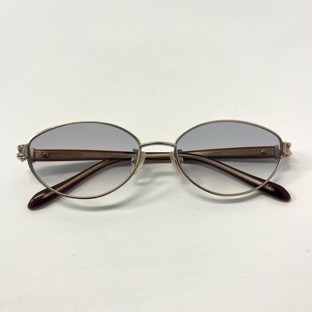 jun ashida メガネ 眼鏡 サングラス JA-4060 度入り メタルフレーム ジュンアシダ チタン ブラウン 希少【レターパックプラス郵送可】#143拍卖