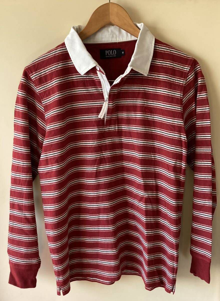 POLO ポロシャツ長袖 ボーダーシャツ拍卖