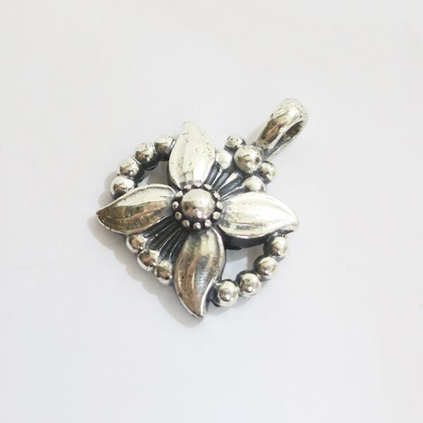 Georg Jensen ジョージジェンセン SV925 1998年 エーデルワイス ペンダントトップ【送料無料】中古品 used AB拍卖