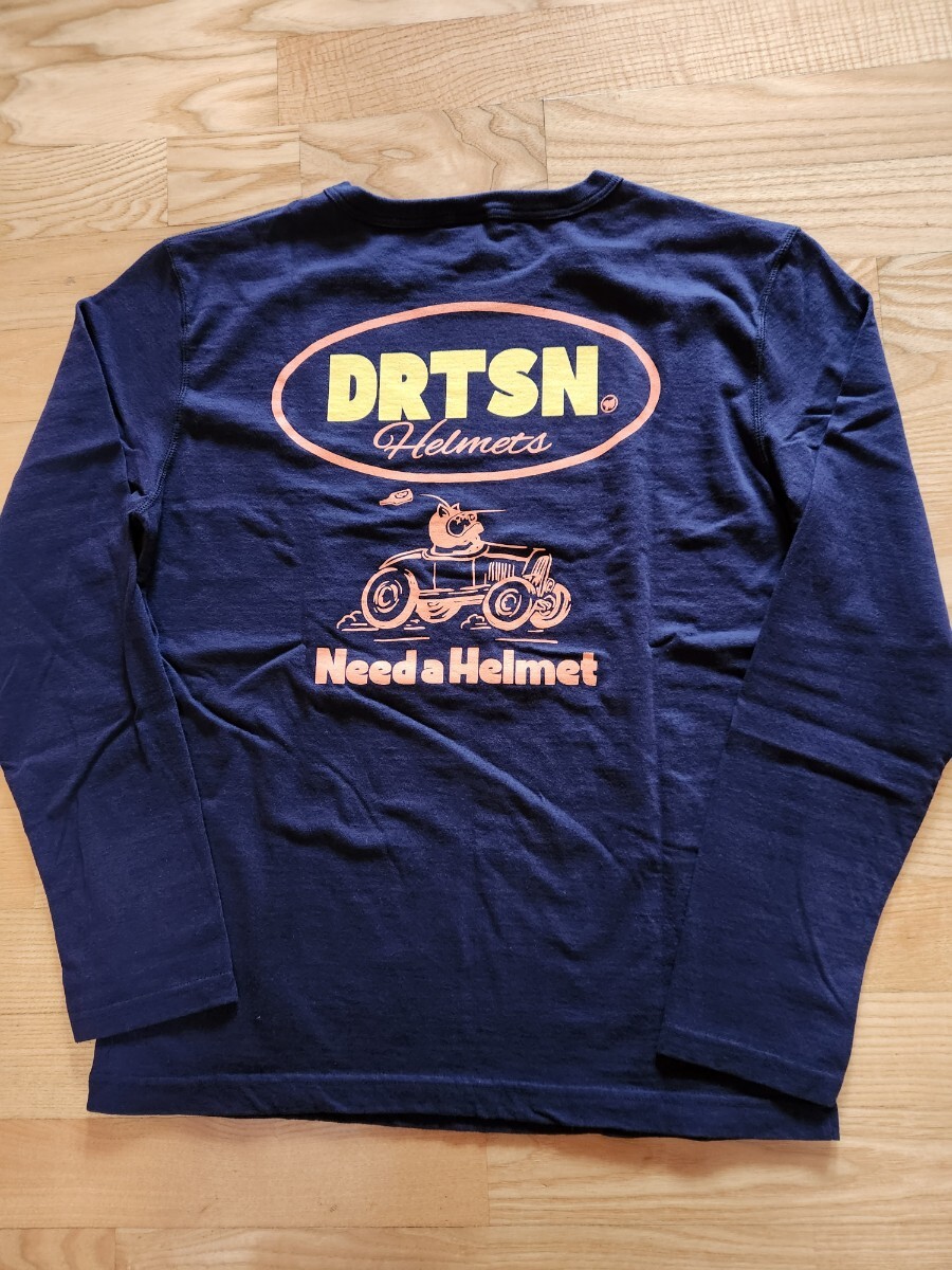 SALE 送料込★STUDIO D'ARTISAN ステュディオ・ダルチザン 8150B プリントロングスリーブTシャツ アメカジ 日本製 クルマ ネイビー M拍卖