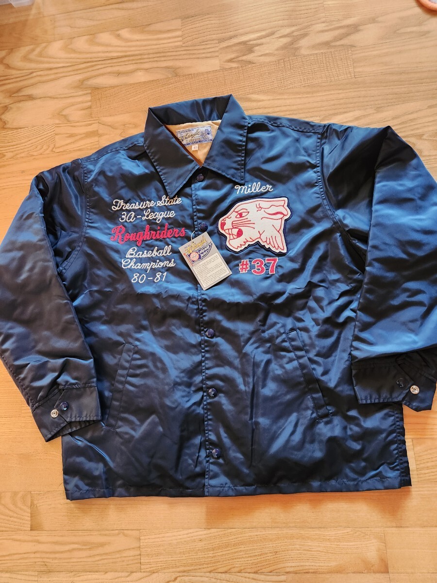 大SALE! 送料込★東洋 WHITES VILLE ホワイツビル WV15608 NYLON COACH JACKET ナイロン コーチジャケット ROUGH RIDERS ネイビー 40拍卖