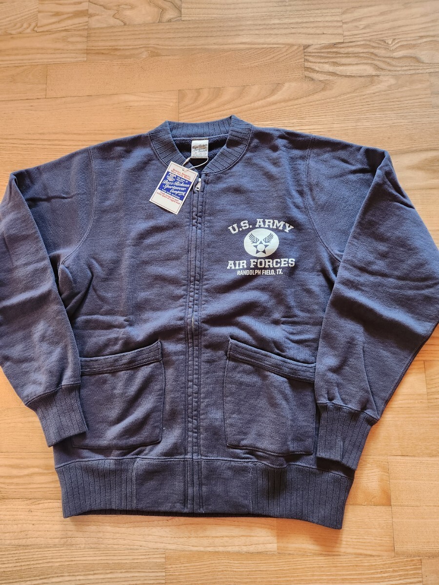新作 送料込★東洋 Buzz Rickson's バズリクソンズ BR65601 SET-IN ZIP SWEAT SHIRT U.S.ARMY AIR FORCES ジップスウェット ブラック M拍卖