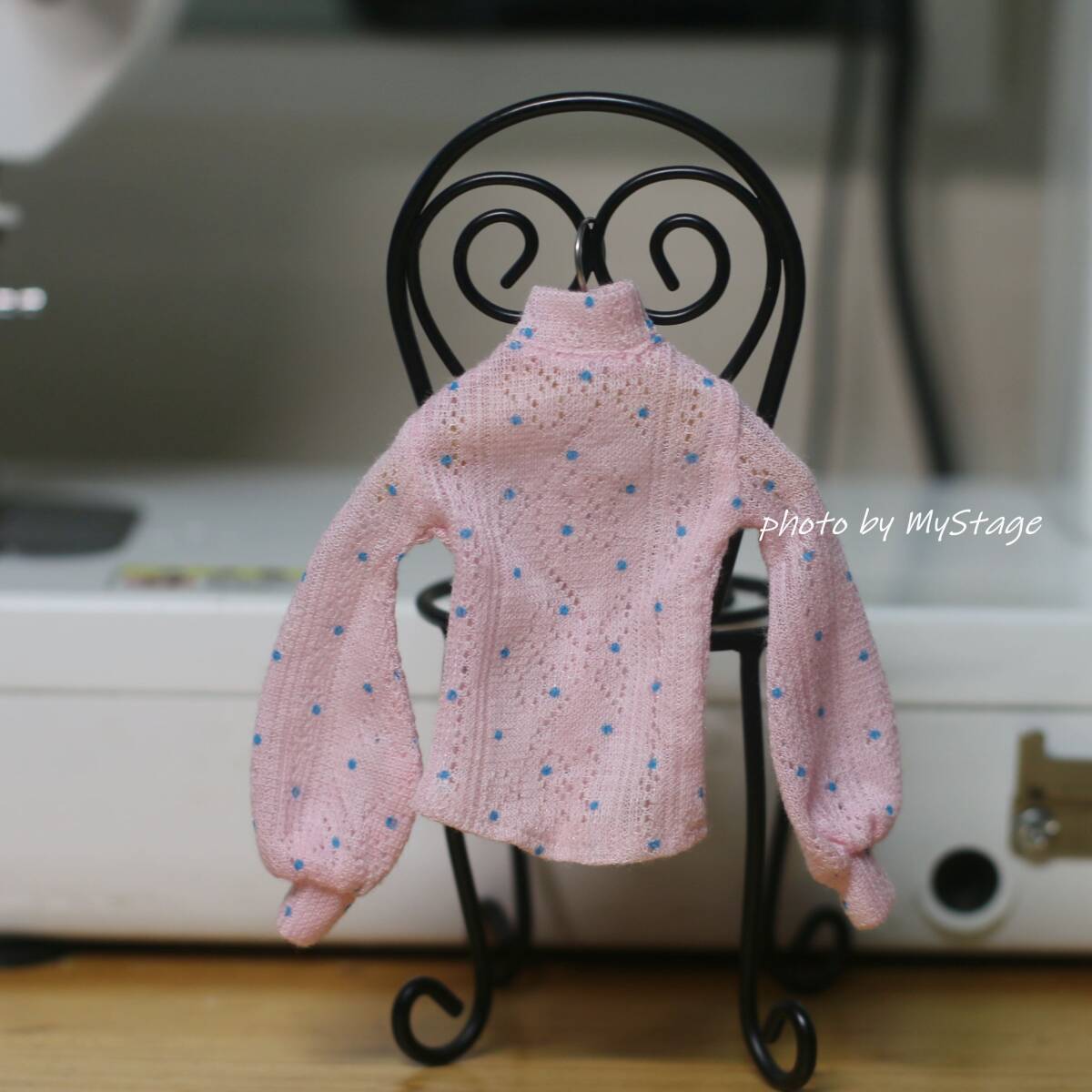 人形服a2303バルーンスリーブTシャツ(ピンクドット)momokoジェニー用拍卖