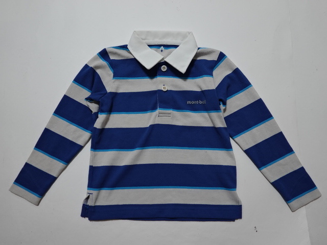 ●モンベル mont0-bell 長袖 110 WIC.ラガーシャツ STYLE# 1104915●1012●拍卖