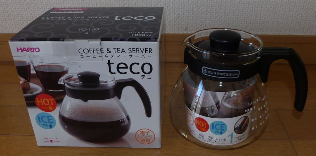 ★ HARIO ハリオ テコ コーヒー&ティーサーバー 耐熱ガラス 日本製 新品未使用 ★拍卖