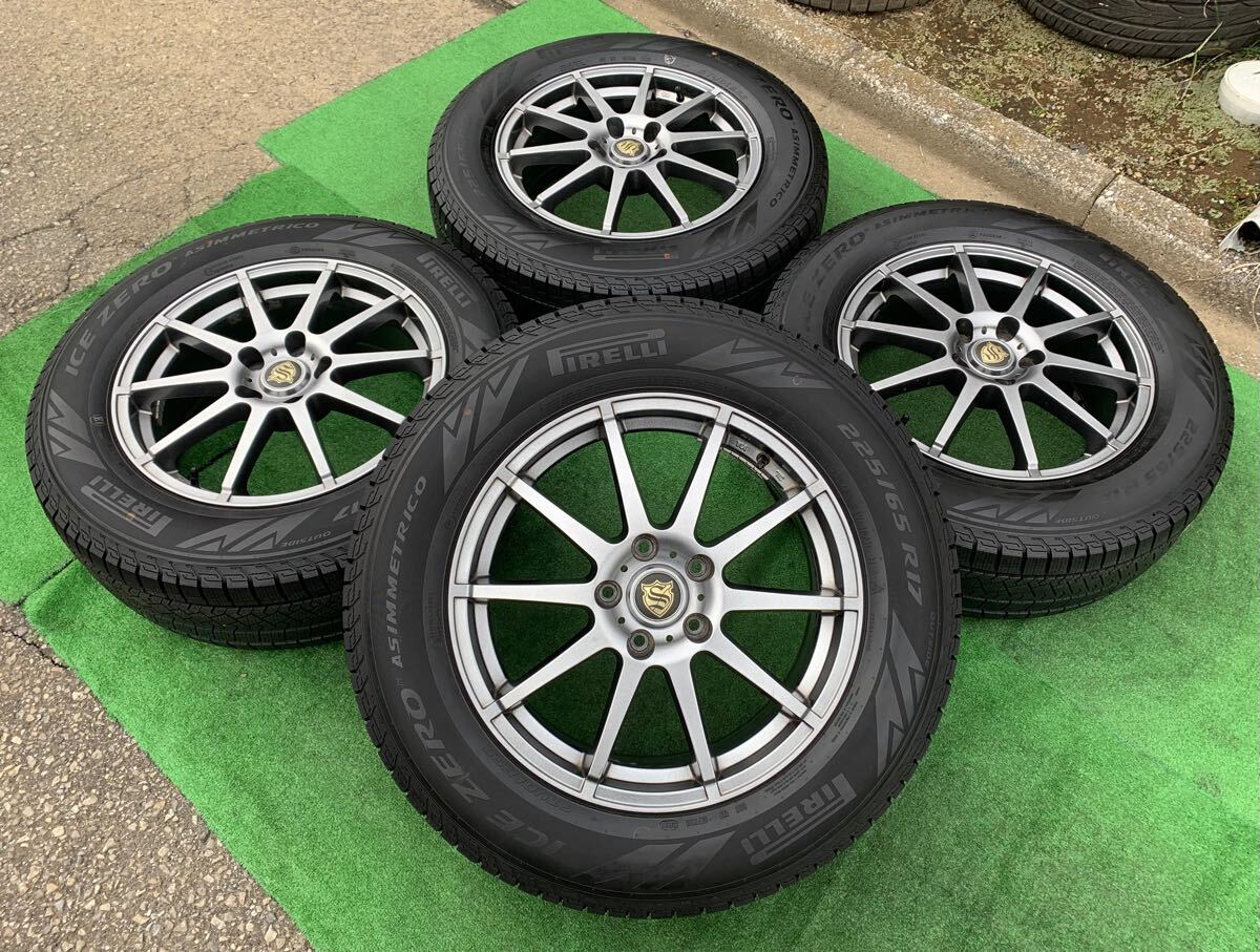 THE STRANGER 17インチホイール&PIRELLI 225/65R17 4本セット★レクサスNX ハリアー RAV4 CX-5 CX-8 エクストレイル等に★S24拍卖