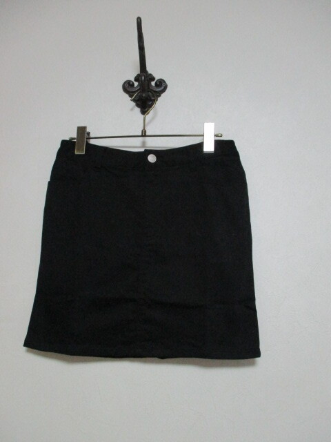 OYSTER 黒膝丈タイトミニスカート(USED)100424拍卖