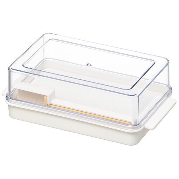 バターカッター付バターケース 定量カッティングガイド付き 簡単 便利 日本製 ベーシック スケーター拍卖