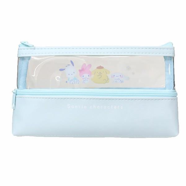 サンリオキャラクターズ ペンケース 5ポケットクリアペンポーチ まったり拍卖