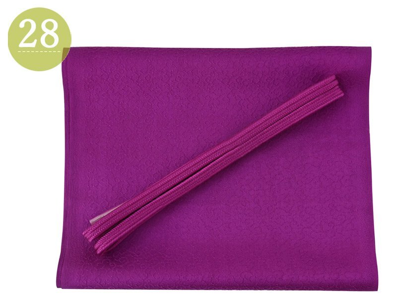 ■ゆるぎ 帯締め 帯揚げ セット■お洒落 高級組紐 和装小物 帯〆 ss-399 (28べにむらさき)【カジュアル 小紋 紬 着物 和服 おびじめ】拍卖