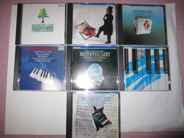 ベートーヴェン(リスト編曲):交響曲全集(7枚組) シプリアン・カツァリス TELDEC拍卖