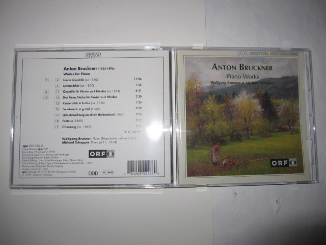 ブルックナー:ピアノ作品集 ヴォルフガング・ブルンナー,ミヒャエル・ショッパー CPO拍卖