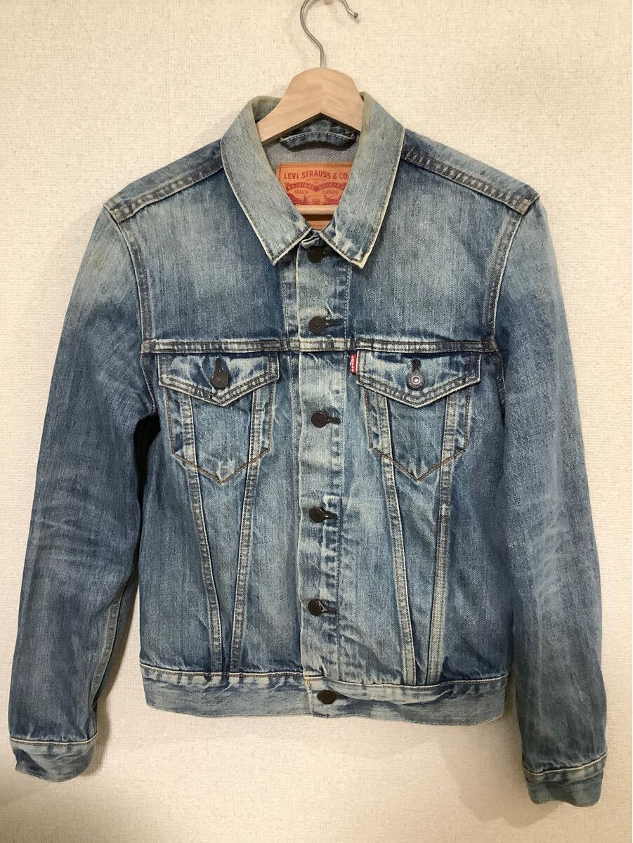 levi's リーバイス デニムジャケット ジージャン サードタイプ アメカジ カジュアル トラックジャケット 古着 S拍卖
