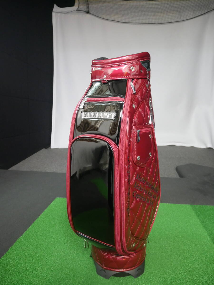 ●新品●VALIANT●EMBLEM COLLECTION VA-023CB●レッド×ブラック●キャディバック拍卖