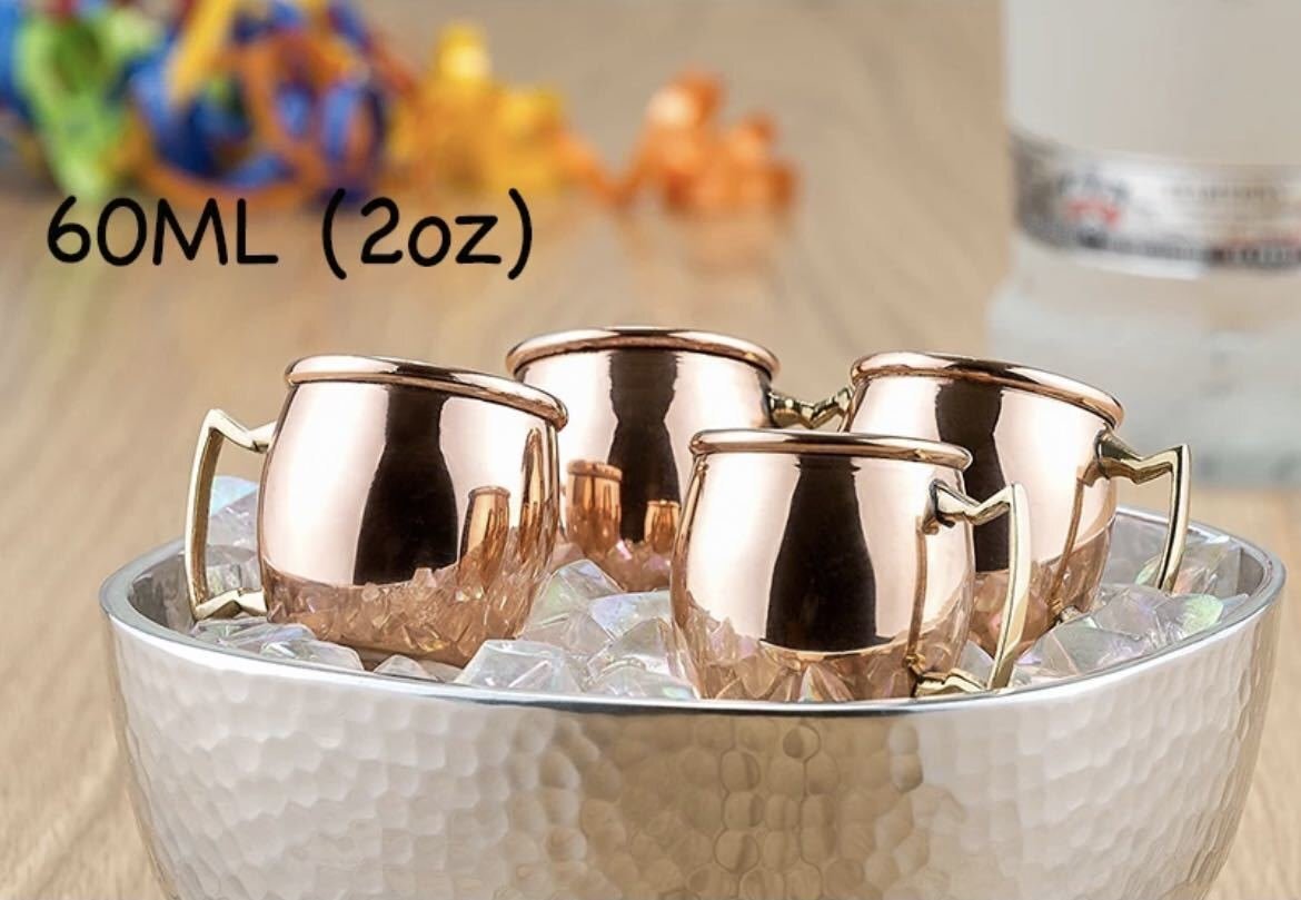 OHJ2667☆4個セット 60ml ステンレスマグカップ パーティー ビールマグ バー カクテル ウイスキー目盛り付き マグカップ ビール ワインお酒拍卖