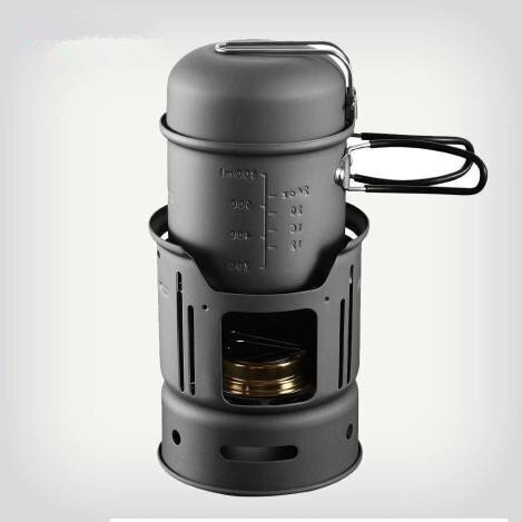 OHJ785☆屋外 調理器具セット キャンプ アウトドア ストーブ アルコールバーナー ハイキング ポータブル 鍋 ポット拍卖