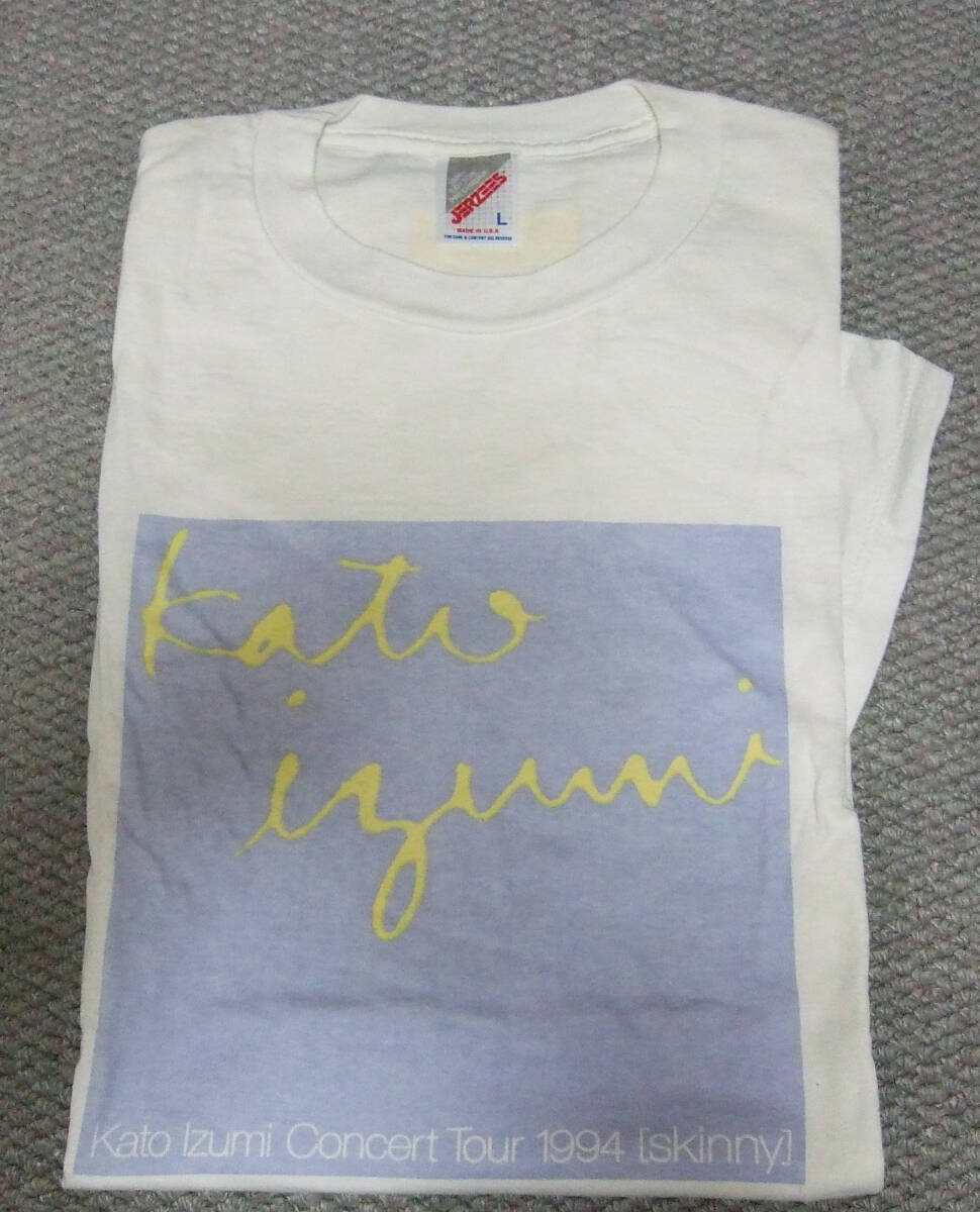Tシャツ 加藤いづみ コンサートツアー 1994 Skinny JERZEES Lサイズ USA 100%コットン拍卖