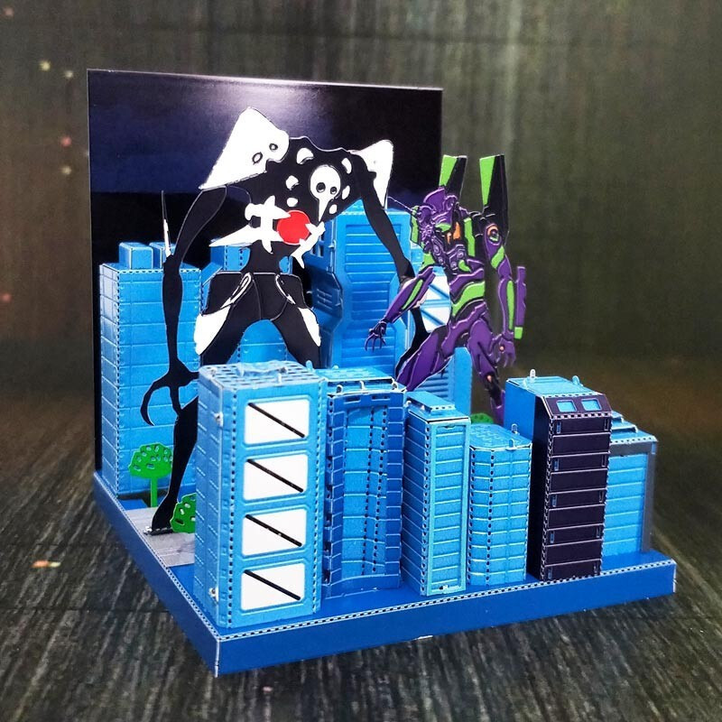 3Dメタル 立体 パズル エヴァンゲリオン 使徒襲来 接続剤不要 説明書つき 玩具 知育玩具 誕生日 置物 オブジェ インテリア拍卖
