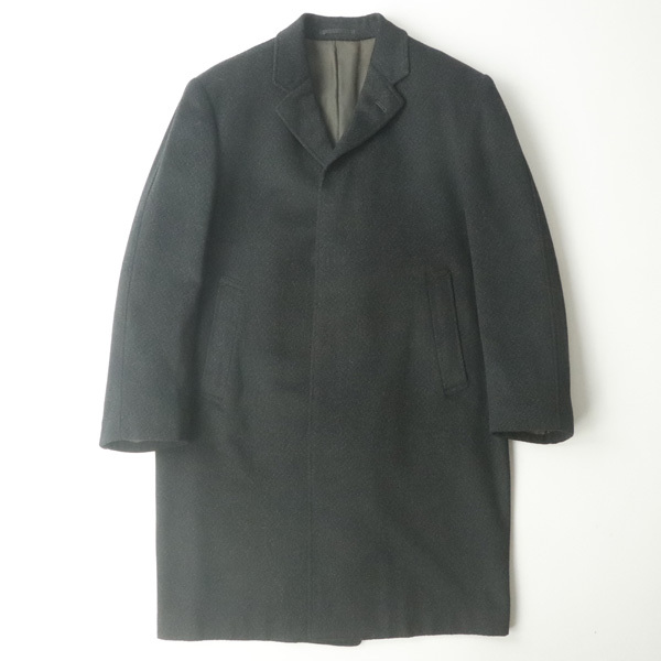 【70年代 ヴィンテージ】国産貴重 美品 Governor Rolls ガバナーロールズ 上質 ウール100% 純毛製品 ステンカラーコート グレー S拍卖