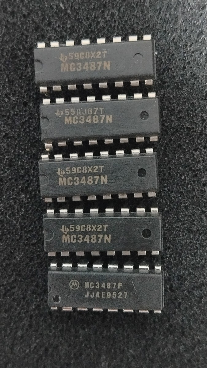 MC3487 (TI製4個、モトローラ1個) 差動ドライバIC(計5個セット) RS422 RS485拍卖