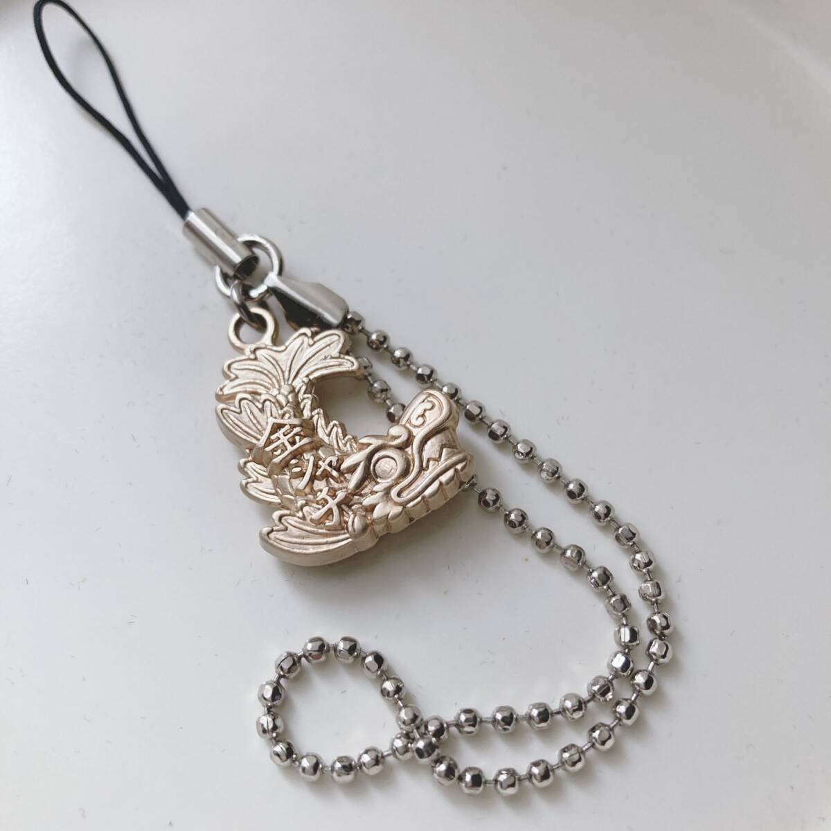 ストラップ 金のしゃちほこ 金シャチ 美品 ボールチェーン k0923拍卖
