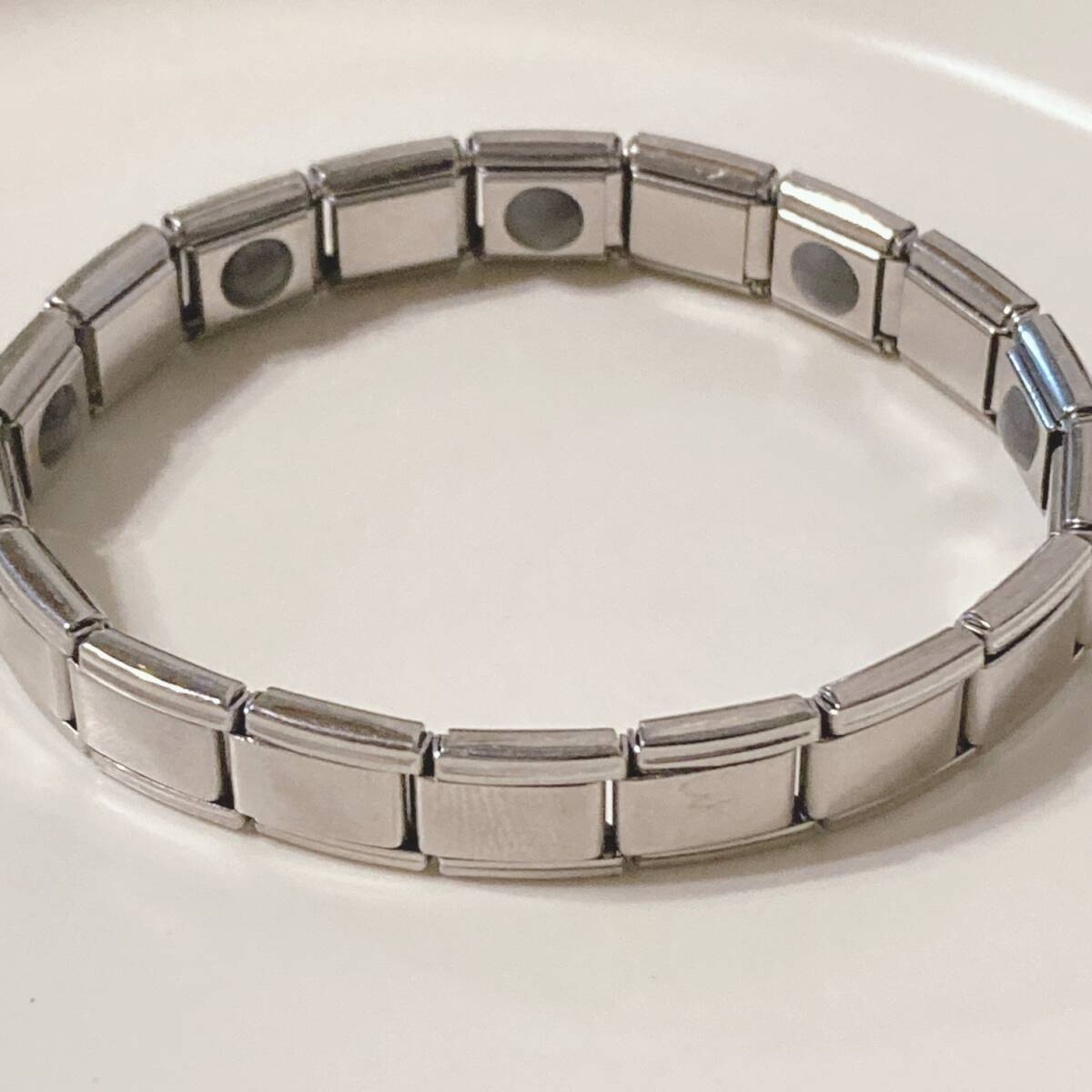 ゲルマバンド ブレスレット プレーンタイプ ステンレス ゲルマ二ウム Mサイズ☆Vintage accessoriesk0955拍卖