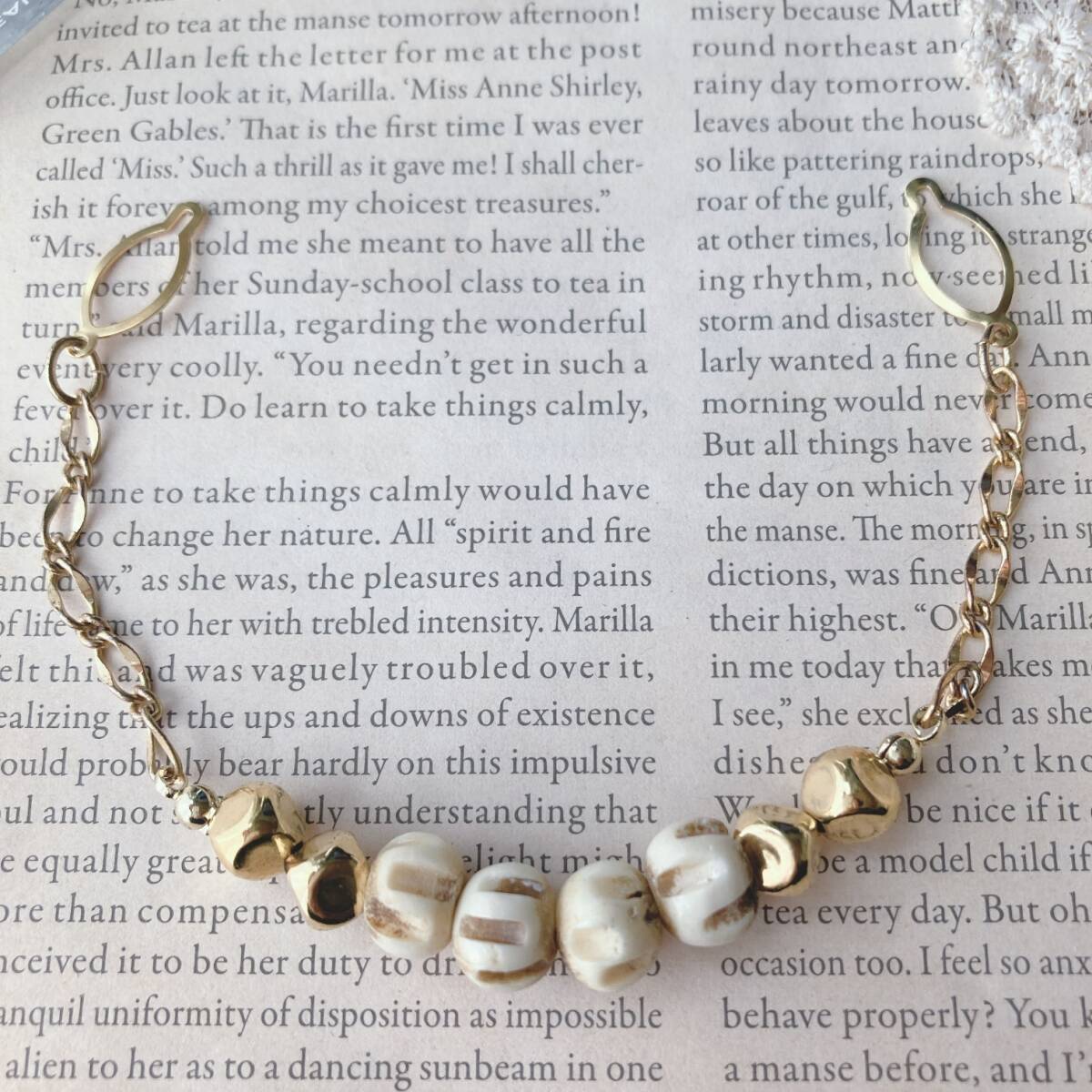 洋服付属アクセサリー ネックレス ビーズ ゴールド ナチュラル ☆Vintage jewelry accessories k0959拍卖