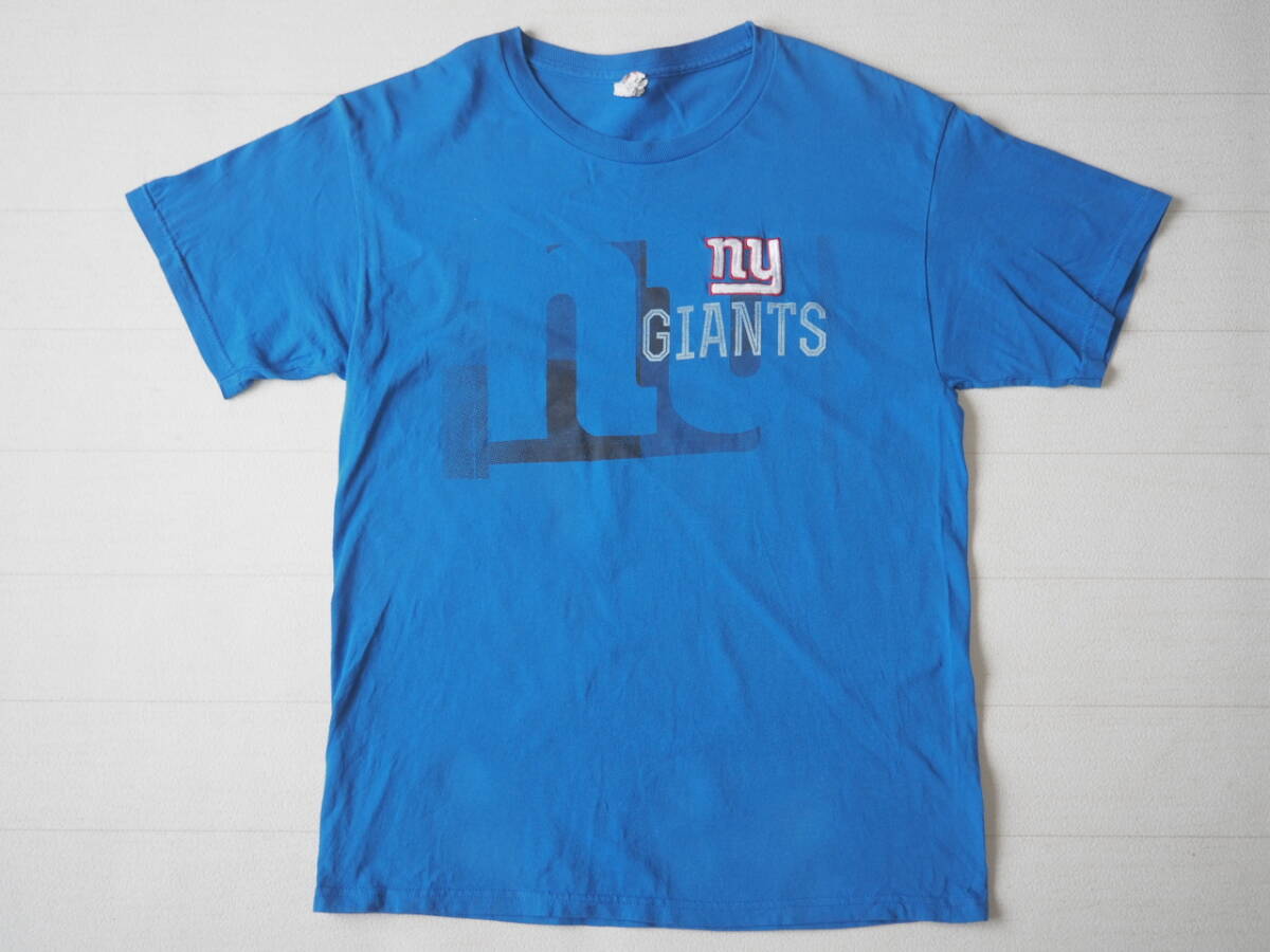 ALSTYLE アルスタイル USA直輸入 古着 半袖 NFL NEW YORK GIANTS ニューヨーク・ジャイアンツ Tシャツ メンズ L ブルー 中古 トップス拍卖