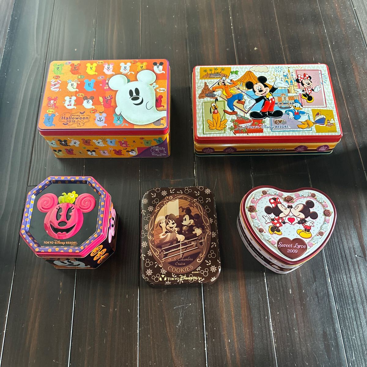 ディズニー★お菓子★お土産★空き缶★中古★いろいろセット②★ミッキーミニー★ハロウィン★ディズニーリゾート★クッキー缶★まとめ売り拍卖