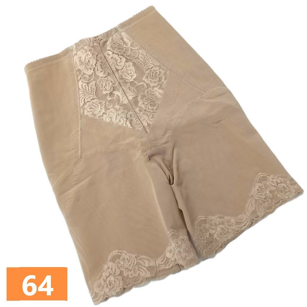 エルローズ ロングガードル 64 ベージュ 光電子 美品 補整 補正 日本製 ガードル USED サンプル ♪St1216拍卖