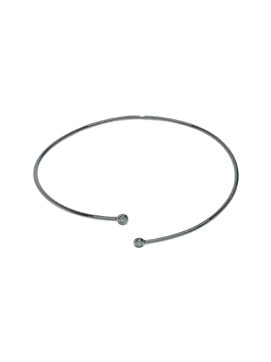 TIFFANY&Co.◆箱付/バングル/-/シルバー/ダイヤモンド フープ シングルロウ/PT950/ティファニー拍卖