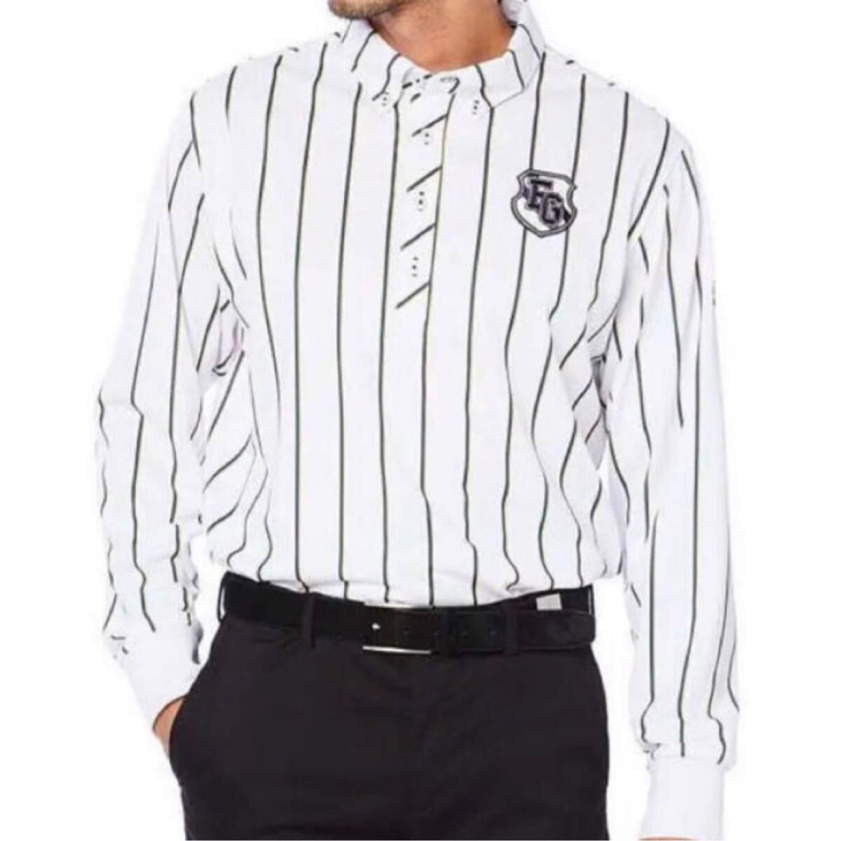 送料無料 新品 FILA ゴルフ メンズ 長袖ボタンダウンシャツ M拍卖