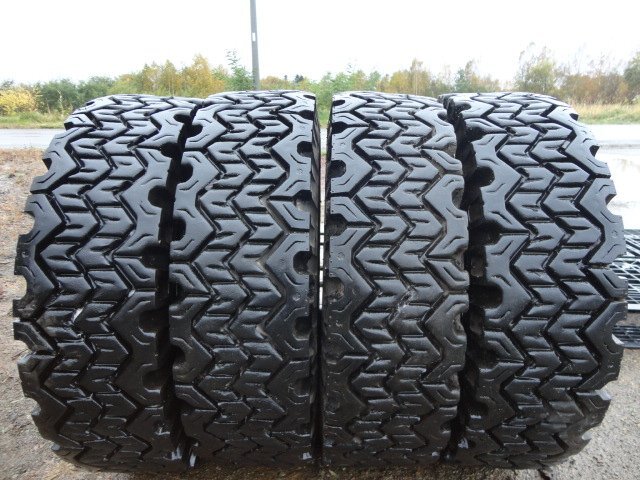 □L322 冬 フォークリフト DUNLOP POWER SNOW 28×8-15 12PR 4本 2023年製 NYLON拍卖