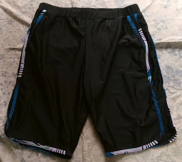 古着 ノーブランド ショートパンツ 2XLサイズ 黒 XXL 短パン スポーツ用 used拍卖