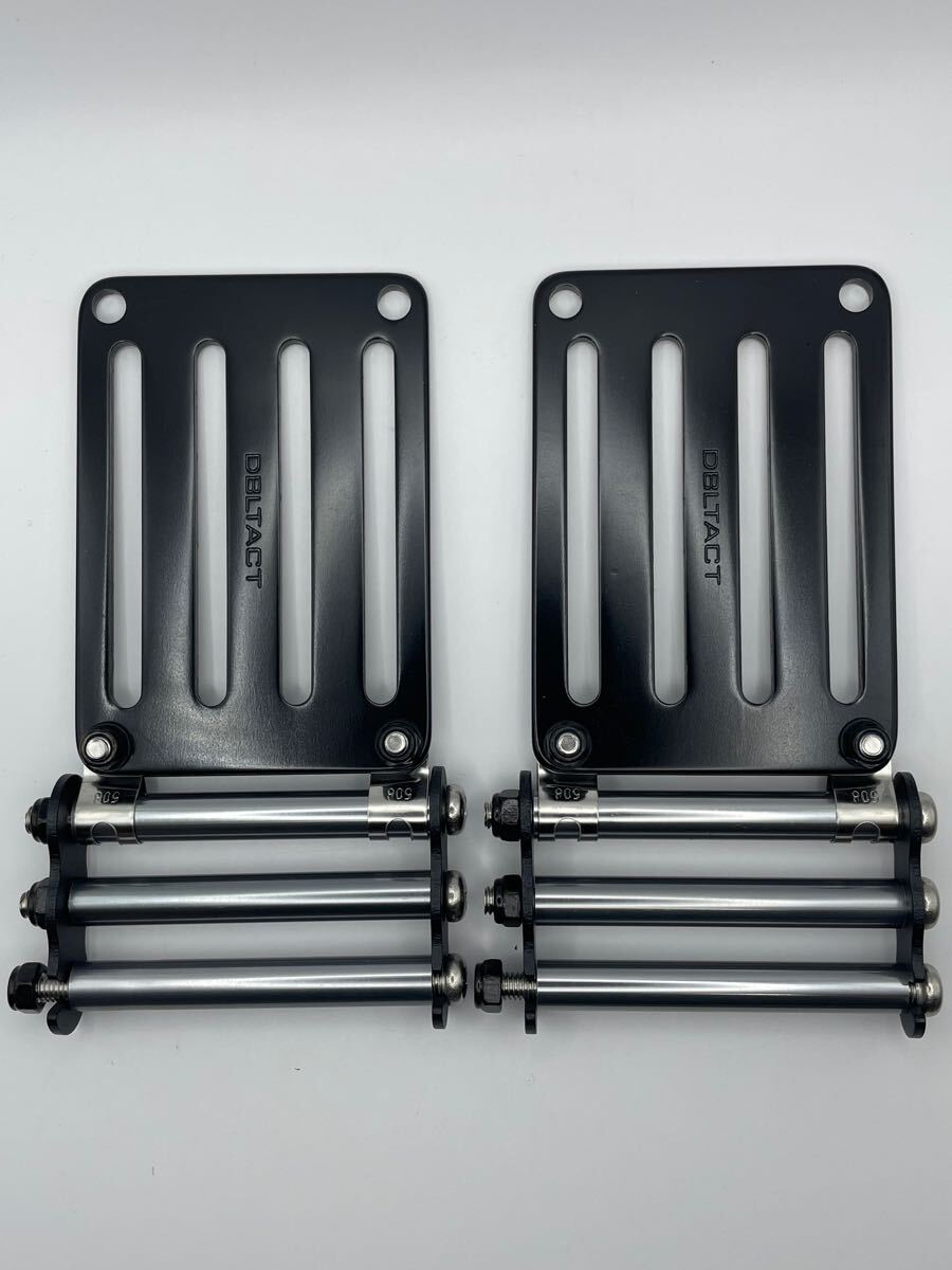 ダブルタクト4つ穴プレート ニックス風チェーン(光沢パイプ)2個セット 60幅拍卖