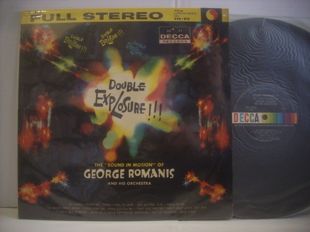 ● LP ジョージ・ロマニス楽団の「音の活動」 / 音の炸裂 ムード GEORGE ROMANIS DOUBLE EXPLOSURE!!! SDL-10046 ◇r60322拍卖