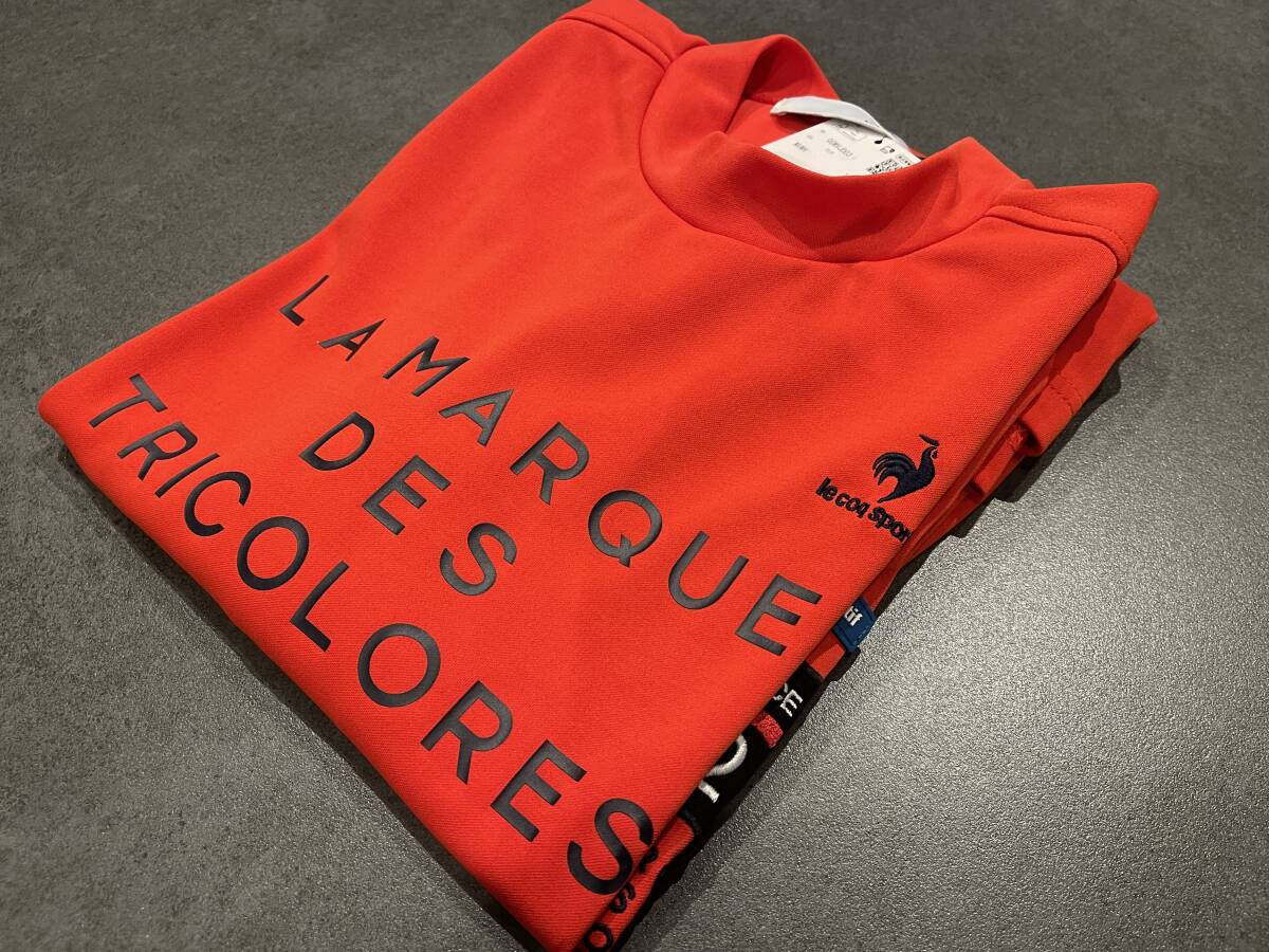 【未使用品・試着程度】ゴルフウェア ルコック(lecoq sportif)長袖 オレンジ ★おしゃれ★golf★Mサイズ★定価13,200円拍卖