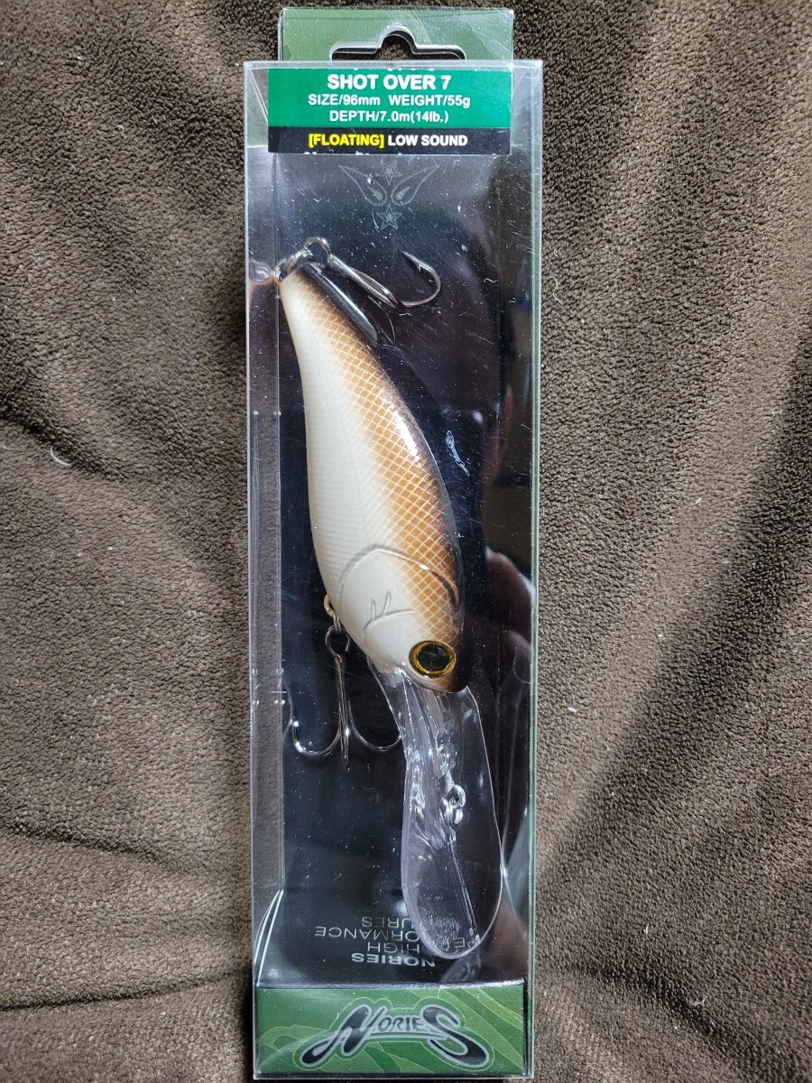 ★NORIES★SHOT OVER 7 ノリーズ ショットオーバー7 352 ブラウンシャッドオレンジベリー 新品 Size 96mm Weight 55g Depth 7.0m 田辺 哲男拍卖