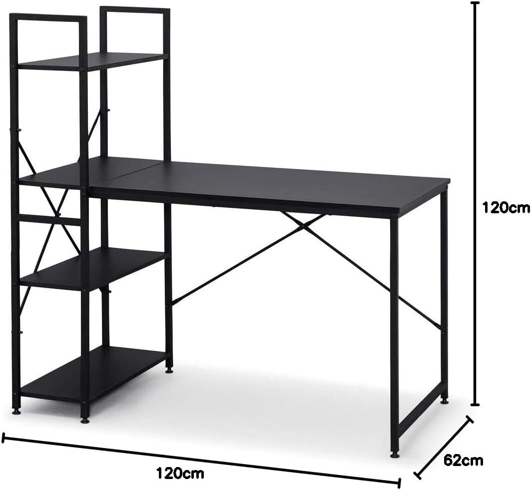 【新品】 アイリスオーヤマ 机 パソコンデスク PCデスク pcデスク ラック付き 勉強机 ワークデスク拍卖
