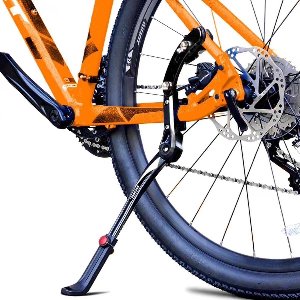 【新品】 RBRL バイクスタンド アルミ合金製 長さ調節可能サイドスタンド バイクスタンド拍卖