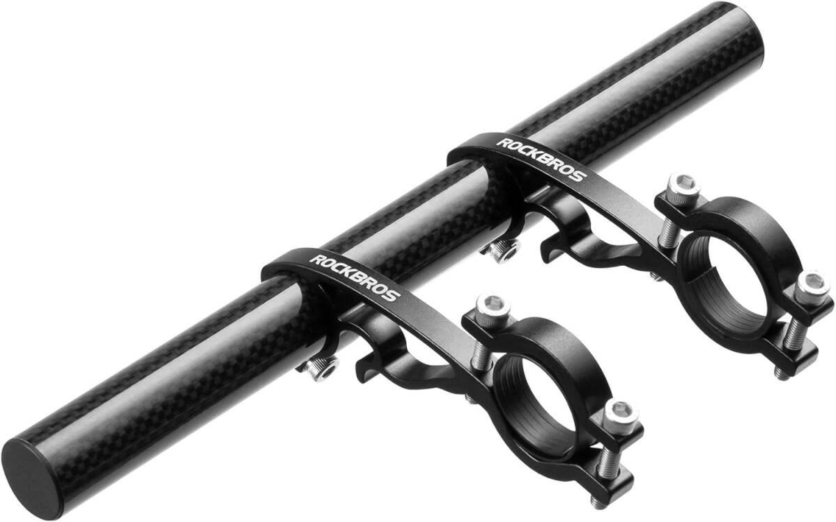 【新品】 ROCKBROS 自転車 ハンドルバー 延長ブラケット エクステンションバー カーボン 軽量 炭素繊維 拡張 自転車ホルダー 拍卖