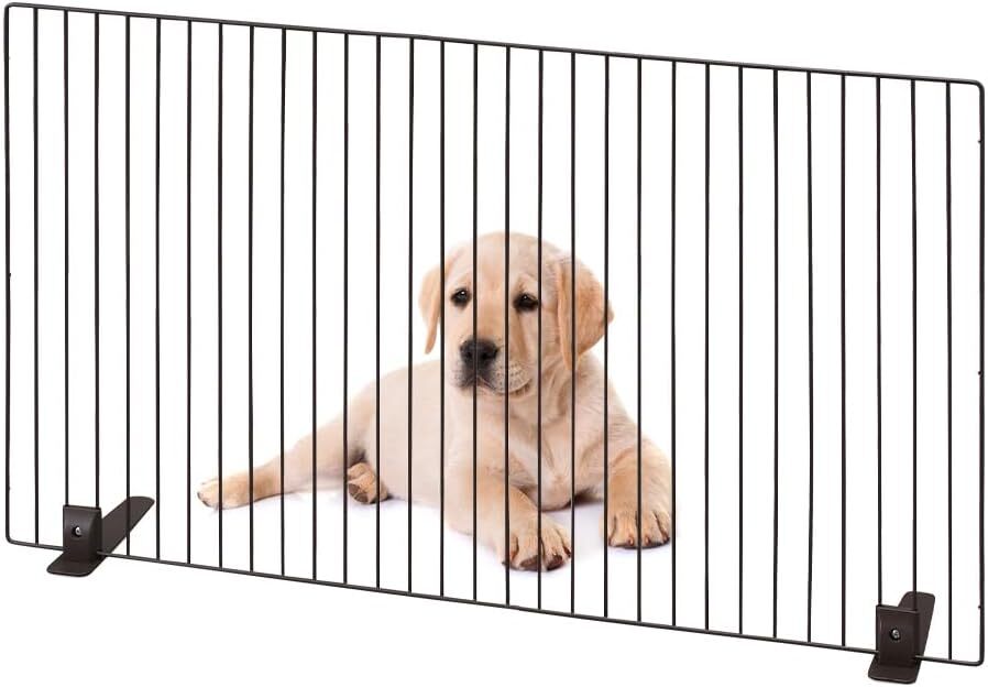 【新品】 アイリスオーヤマ ペットフェンス ペットゲート P-SPF-96 ブラウン 幅90×高さ55cm 拍卖