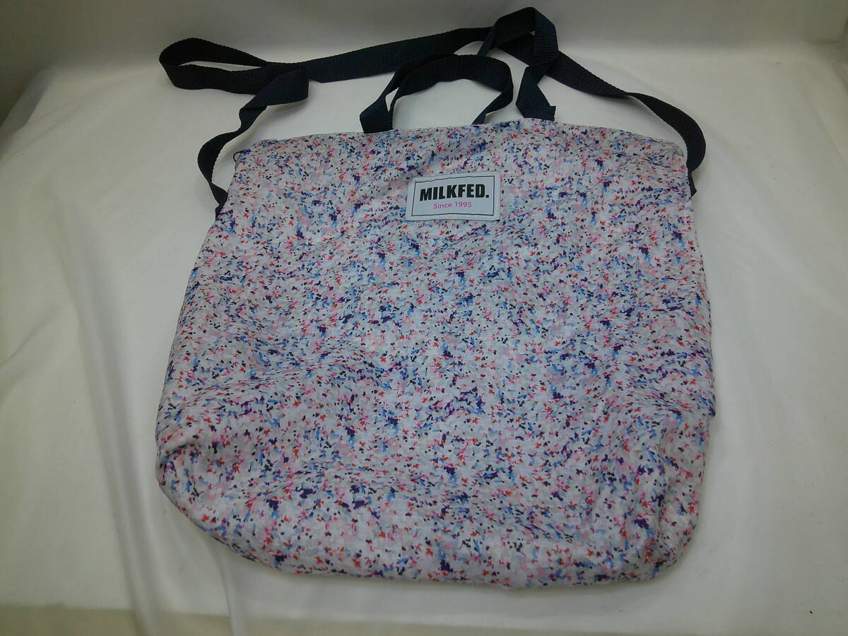 MILKFED. ミルクフェドトートバッグ 特別付録品 mini 花柄 ショルダーバック エコバック 手提げバッグ 拍卖