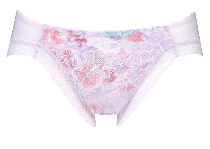 ワコール【ララン/LALANリボンブラ】★ペアショーツ★Lサイズ★Florist~小さな花屋さん★パープルピンク/PU拍卖